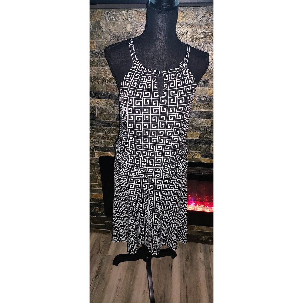 Carole Little Black And White Dress Size 10